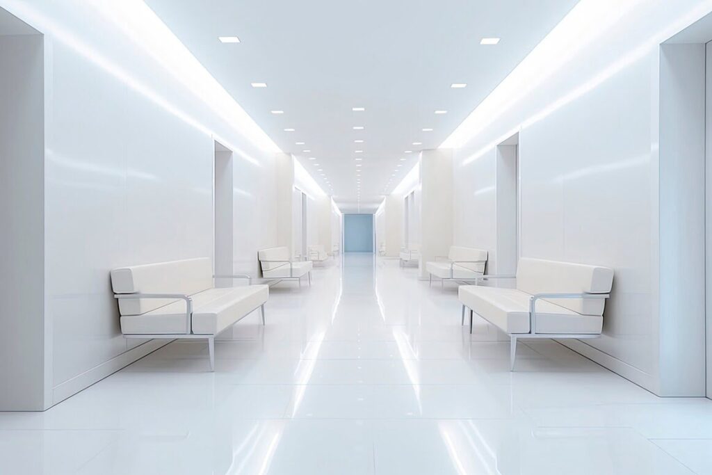 Design Intérieur D'un Moderne Luxueux Blanc