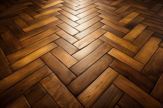 Parquet Modèle étroit Brun Verni